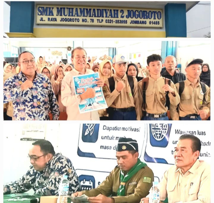 Hadapi Ketatnya Dunia Kerja, Siswa SMK Muhammadiyah 2 Jogoroto Dibekali Motivasi dan Edukasi Narkoba