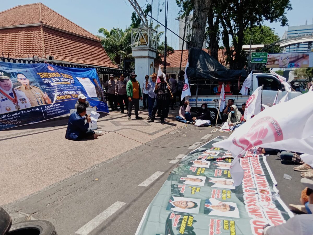 APMP Jatim Kembali Aksi, Dugaan Kredit Bermasalah Bank Jatim Rp596 Miliar Jadi Sorotan