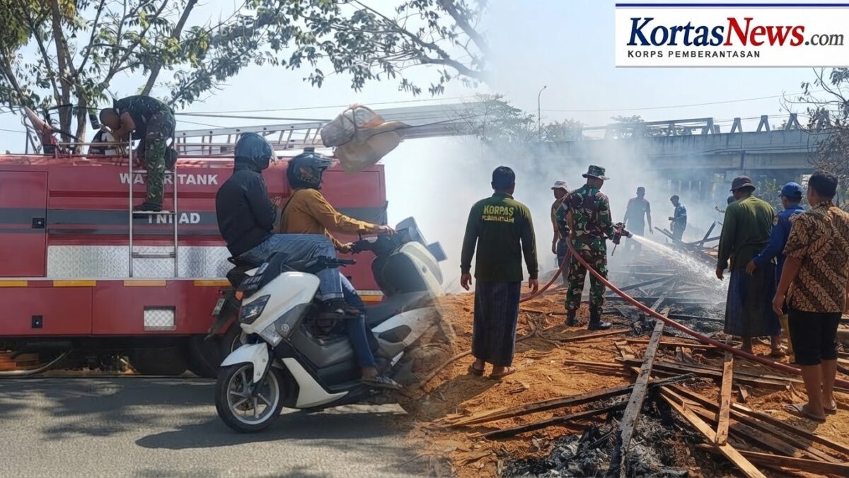 Kebakaran Gudang Somel di Sampang, Lettu Murakip: Dugaan Awal Buangan Puntung Rokok