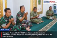 Doa Bersama Warnai Peringatan HUT ke-81 TNI di Kodim Pamekasan