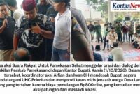 Miris! Jenazah Warga Larangan Badung Tertahan Karena Rp 800 Ribu, Massa Geruduk Kantor Bupati Pamekasan Desak UHC Segera Ditandangani