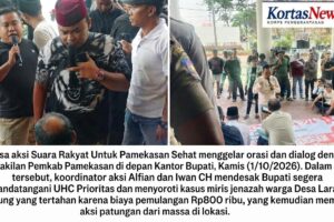 Miris! Jenazah Warga Larangan Badung Tertahan Karena Rp 800 Ribu, Massa Geruduk Kantor Bupati Pamekasan Desak UHC Segera Ditandangani 