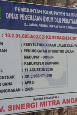 Proyek Rp3,9 Miliar Madupat–Omben Disorot, Masyarakat Ancam Audiensi ke DPUR Sampang 