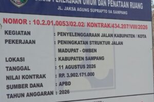Proyek Rp3,9 Miliar Madupat–Omben Disorot, Masyarakat Ancam Audiensi ke DPUR Sampang 