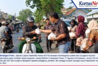 Wujudkan Pemasyarakatan Humanis, Lapas Narkotika Pamekasan Tebar 200 Nasi Bungkus di Jumat Berkah