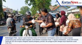 Wujudkan Pemasyarakatan Humanis, Lapas Narkotika Pamekasan Tebar 200 Nasi Bungkus di Jumat Berkah